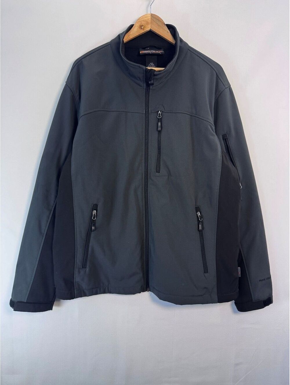 Free Country FC-7 Softshell Jacket Mens XL Fleece Lined Hiking Gorpcore Gray